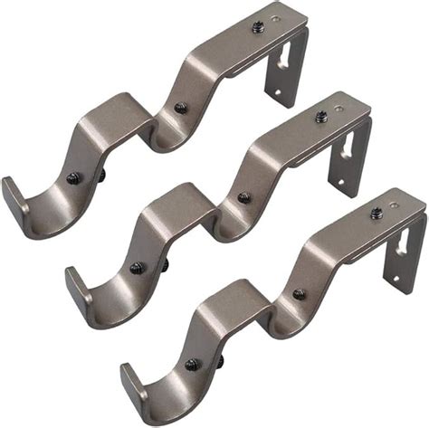 metal brackets for 1.25 rods|5 inch curtain rod brackets.